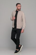 Μαύρο ανδρικό παντελόνι chinos NT με λάστιχο στην μέση - Slim fit - Image 9