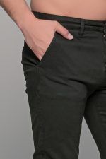 Chinos ανδρικό παντελόνι υφασμάτινο σε χρώμα σκούρο Πράσινο MASSARO - Slim fit - Image 2