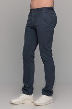 Chinos ανδρικό παντελόνι υφασμάτινο σε χρώμα Μπλε- Ραφ MASSARO - Slim fit - Image 3