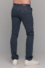 Chinos ανδρικό παντελόνι υφασμάτινο σε χρώμα Μπλε- Ραφ MASSARO - Slim fit - Image 5