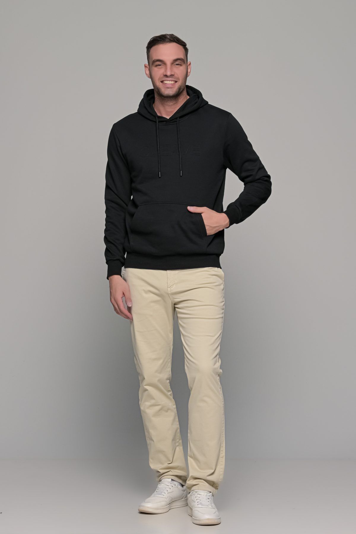 Μπεζ ανδρικό παντελόνι chino υφασμάτινο MASSARO - Slim fit - Image 8