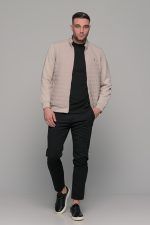 Ανδρική μαύρη μπλούζα μακρυμάνικη με λουπέτο