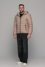 Αδιάβροχο μπεζ μπουφάν double face ανδρικό - Image 13