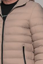 Αδιάβροχο μπεζ μπουφάν double face ανδρικό - Image 6