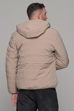 Αδιάβροχο μπεζ μπουφάν double face ανδρικό - Image 11