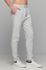Γκρι πάγου ανδρικό παντελόνι φόρμας χωρίς λάστιχο FR - Image 4