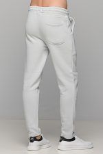 Γκρι πάγου ανδρικό παντελόνι φόρμας χωρίς λάστιχο FR - Image 5