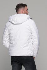 Αδιάβροχο λευκό μπουφάν double face ανδρικό - Image 11