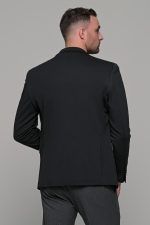 Μαύρο ανδρικό ελαστικό σακάκι AM- slim fit - Image 6