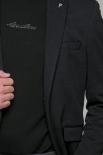 Μαύρο ανδρικό ελαστικό σακάκι AM- slim fit - Image 2