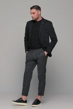 Μαύρο ανδρικό ελαστικό σακάκι AM- slim fit - Image 7