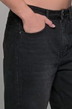 Μαύρο ανδρικό παντελόνι τζιν σε φαρδιά γραμμή Paparazzi – Baggy Fit - Image 2