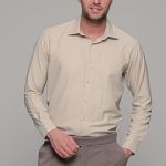 Μπεζ oxford πουκάμισο PAPARAZZI χωρίς Τσεπάκι - Classic Fit