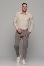 Μπεζ oxford πουκάμισο PAPARAZZI χωρίς Τσεπάκι - Classic Fit - Image 6