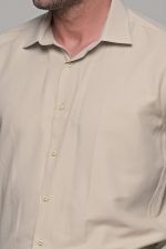 Μπεζ oxford πουκάμισο PAPARAZZI χωρίς Τσεπάκι - Classic Fit - Image 2