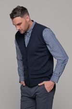 Μπλε ανδρική καζάκα με κουμπιά