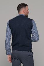 Μπλε ανδρική καζάκα με κουμπιά