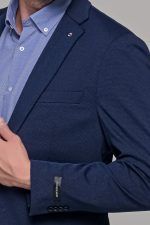 Μπλε ανδρικό ελαστικό σακάκι AM- slim fit - Image 2