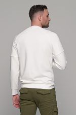 Ανδρική μπλούζα μακρυμάνικη σε λευκό χρώμα - Image 7