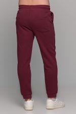 Μπορντό ανδρικό παντελόνι φόρμας με λάστιχο FR - Image 5