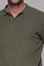 plekto-poylober-polo-me giaka-bambaki-cottom-sweater-knitting-casual-andriko-man-men-kathimerino-prasino-chaki-green-xaki