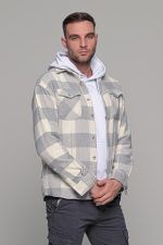 poykamiso-fanelenio-andriko-man-men-casual-kathimerino-jacket-karo-grey-gkri-gri-gre-white-leuko-leyko-me-giaka-koympia-shirt