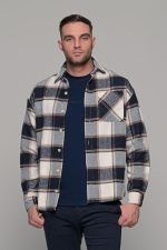 poykamiso-fanelenio-andriko-man-men-casual-kathimerino-jacket-karo-white-leyko-leyko-mple-blue-mpez-beige-me-giaka-koympia-shirt