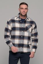 poykamiso-fanelenio-andriko-man-men-casual-kathimerino-jacket-karo-white-leyko-leyko-mple-blue-mpez-beige-me-giaka-koympia-shirt