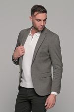 Χακί ανδρικό χειμερινό σακάκι AM- slim fit - Image 5