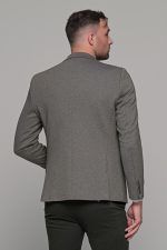 Χακί ανδρικό χειμερινό σακάκι AM- slim fit - Image 6