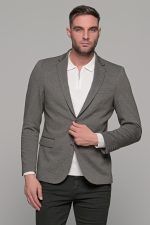 Χακί ανδρικό χειμερινό σακάκι AM- slim fit - Image 4