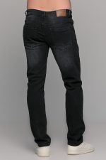 Μαύρο ανδρικό παντελόνι τζιν με ξέβαμμα Paparazzi – slim fit - Image 5