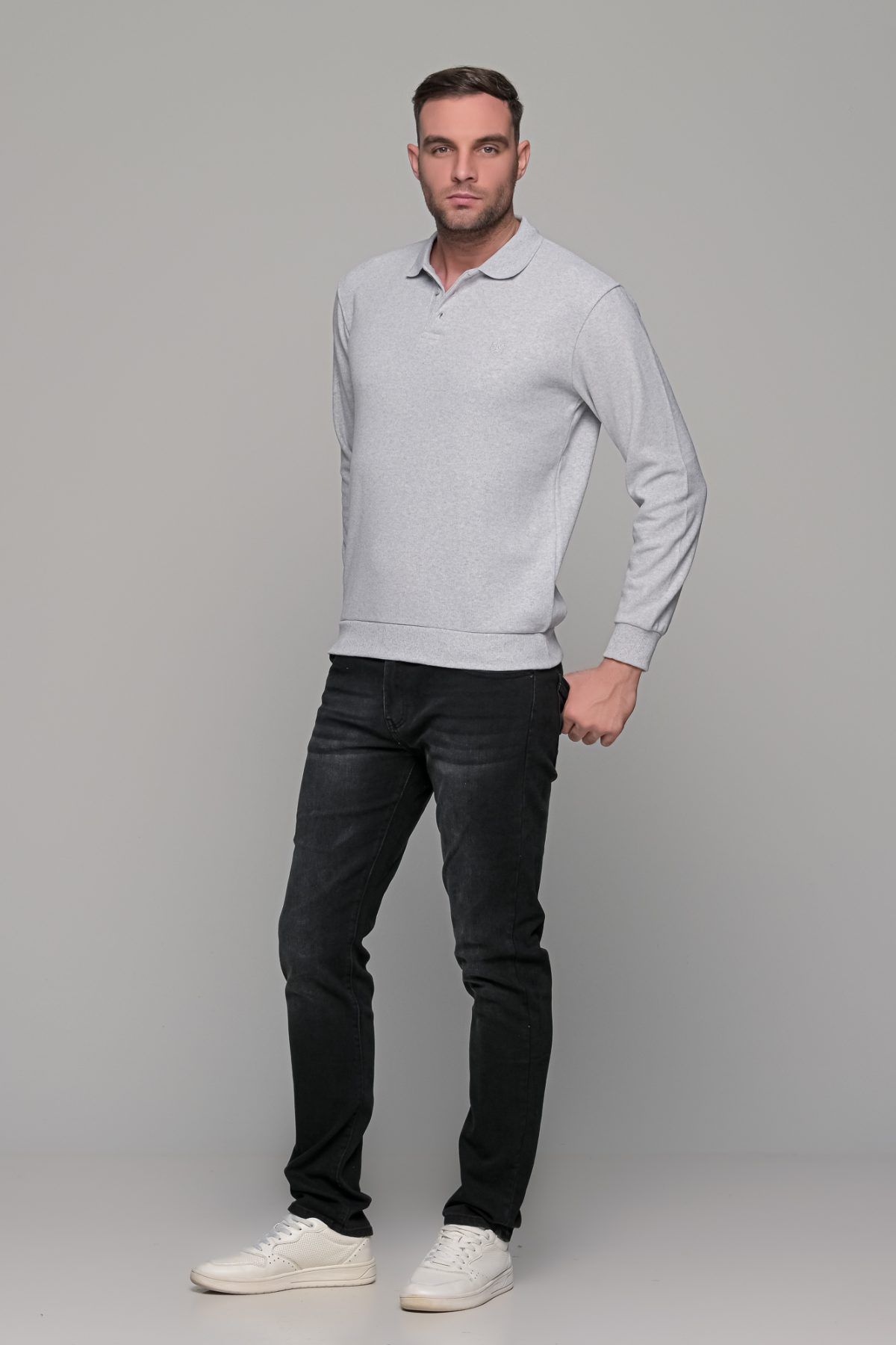 Μαύρο ανδρικό παντελόνι τζιν με ξέβαμμα Paparazzi – slim fit - Image 6