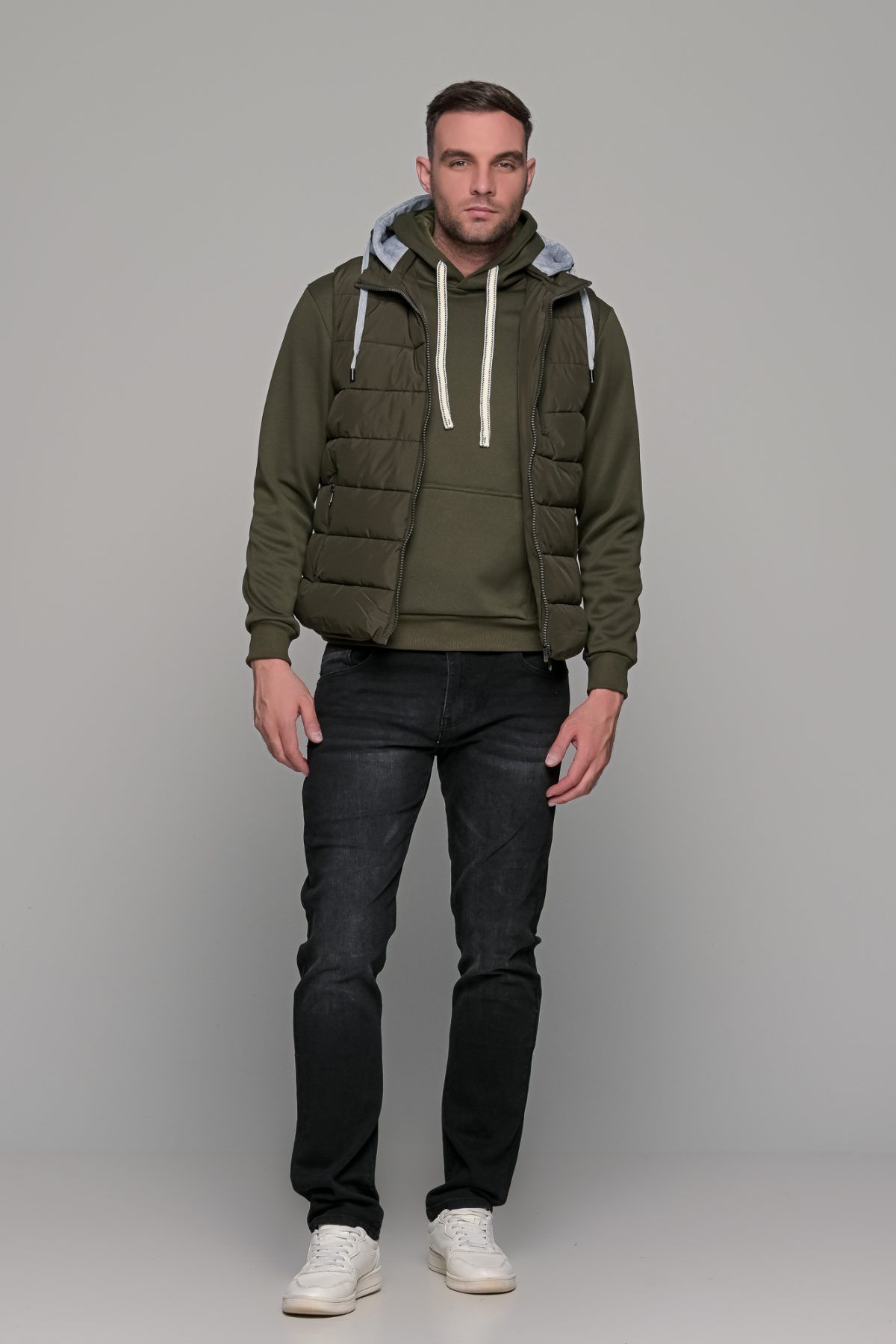 Μαύρο ανδρικό παντελόνι τζιν με ξέβαμμα Paparazzi – slim fit - Image 8