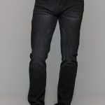 Μαύρο ανδρικό παντελόνι τζιν με ξέβαμμα Paparazzi – slim fit