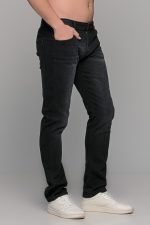 Μαύρο ανδρικό παντελόνι τζιν με ξέβαμμα Paparazzi – slim fit - Image 4