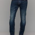 Σκουρο μπλε ανδρικό παντελόνι τζιν με ξέβαμμα Paparazzi – slim fit