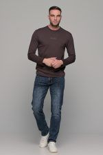 Μπλε ανδρικό παντελόνι τζιν με ξέβαμμα Paparazzi – slim fit - Image 6