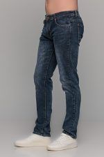 Μπλε ανδρικό παντελόνι τζιν με ξέβαμμα Paparazzi – slim fit - Image 3