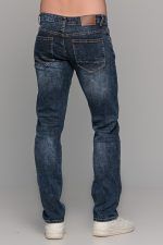 Μπλε ανδρικό παντελόνι τζιν με ξέβαμμα Paparazzi – slim fit - Image 5