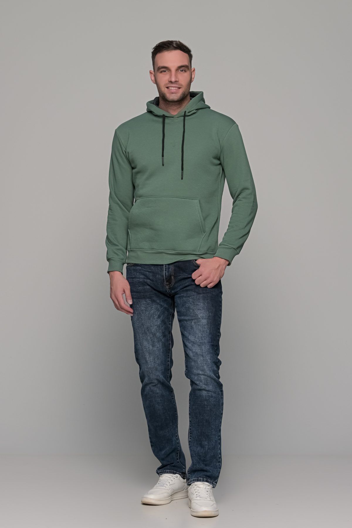 Μπλε ανδρικό παντελόνι τζιν με ξέβαμμα Paparazzi – slim fit - Image 8