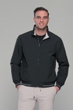 Μαύρο-Λευκό ανοιξιάτικο ανδρικό μπουφάν διπλής όψης double face - Slim fit