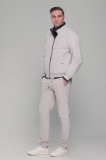 Μαύρο-Λευκό ανοιξιάτικο ανδρικό μπουφάν διπλής όψης double face - Slim fit - Image 10