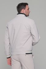 Μαύρο-Λευκό ανοιξιάτικο ανδρικό μπουφάν διπλής όψης double face - Slim fit - Image 13