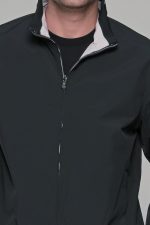 Μαύρο-Λευκό ανοιξιάτικο ανδρικό μπουφάν διπλής όψης double face - Slim fit - Image 3