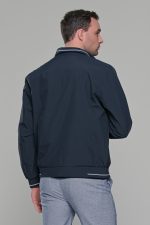 Μπλε-Λευκό ανοιξιάτικο ανδρικό μπουφάν διπλής όψης double face - Slim fit - Image 13