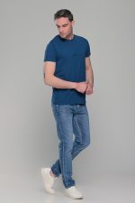 Μπλε κοντομάνικο t-shirt ανδρικό μπλουζάκι με στάμπα - Image 6