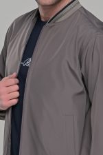 Ανθρακί ανδρικό ανοιξιάτικο μπουφάν - Slim fit - Image 2