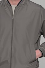 Χακί ανδρικό ανοιξιάτικο μπουφάν - Slim fit - Image 2