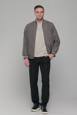 Χακί ανδρικό ανοιξιάτικο μπουφάν - Slim fit - Image 8